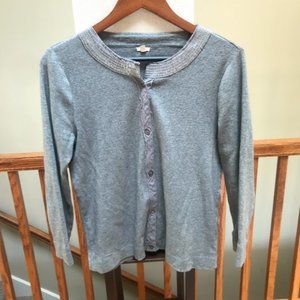 J Crew grey cardigan size large
